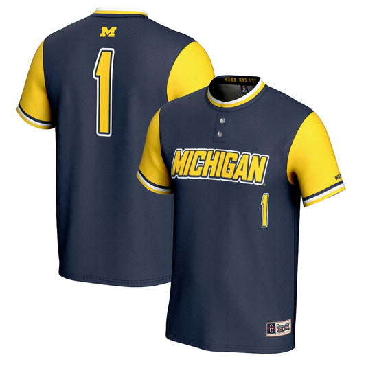 Michigan Wolverines Lightweight Gameday Greats Navy Football Jersey product image