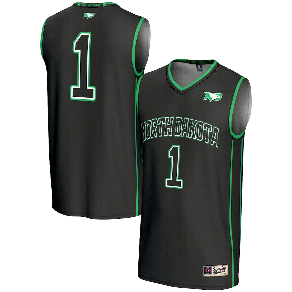 North Dakota Lightweight Gameday Greats Black Basketball Jersey product image