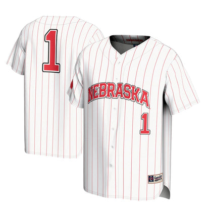 Nebraska Huskers Lightweight Gameday Greats White Baseball Jersey product image