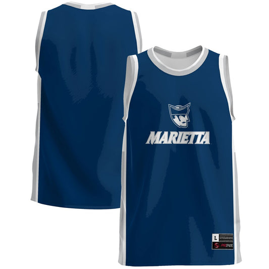 Marietta College Pioneers Lightweight Gameday Greats Navy Basketball Jersey product image