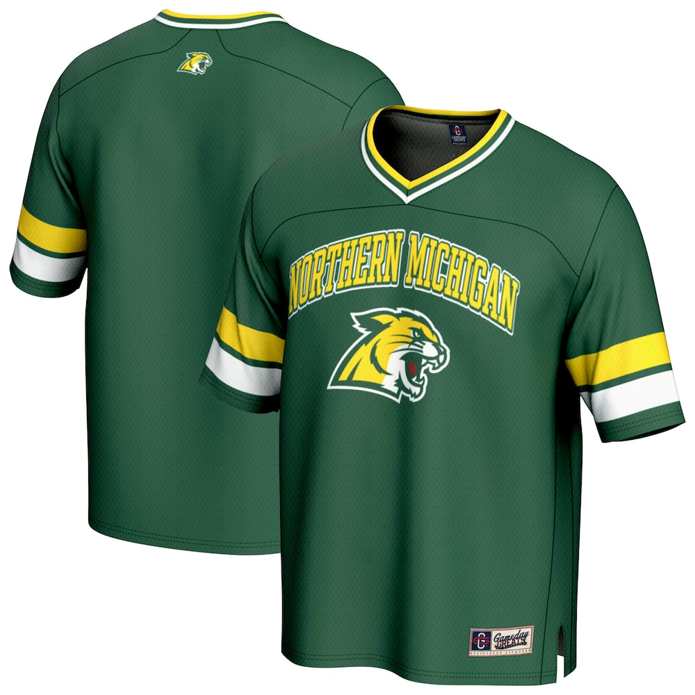 Northern Michigan Wildcats Gameday Greats Green Football Jersey product image