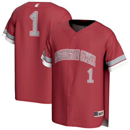 Washington State Cougars Lightweight Gameday Greats Crimson Baseball Jersey product image