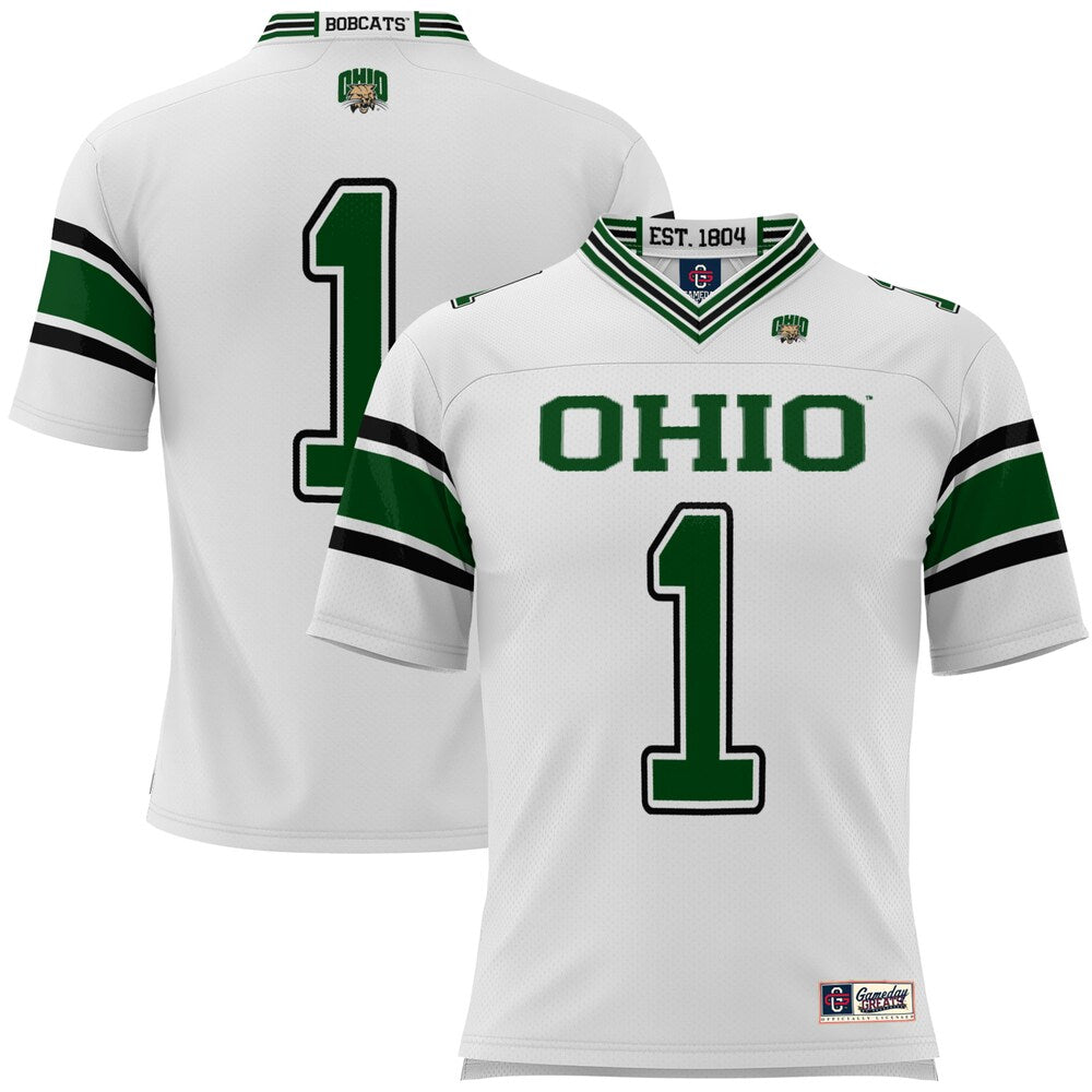 Ohio Bobcats Gameday Greats White Football Jersey product image