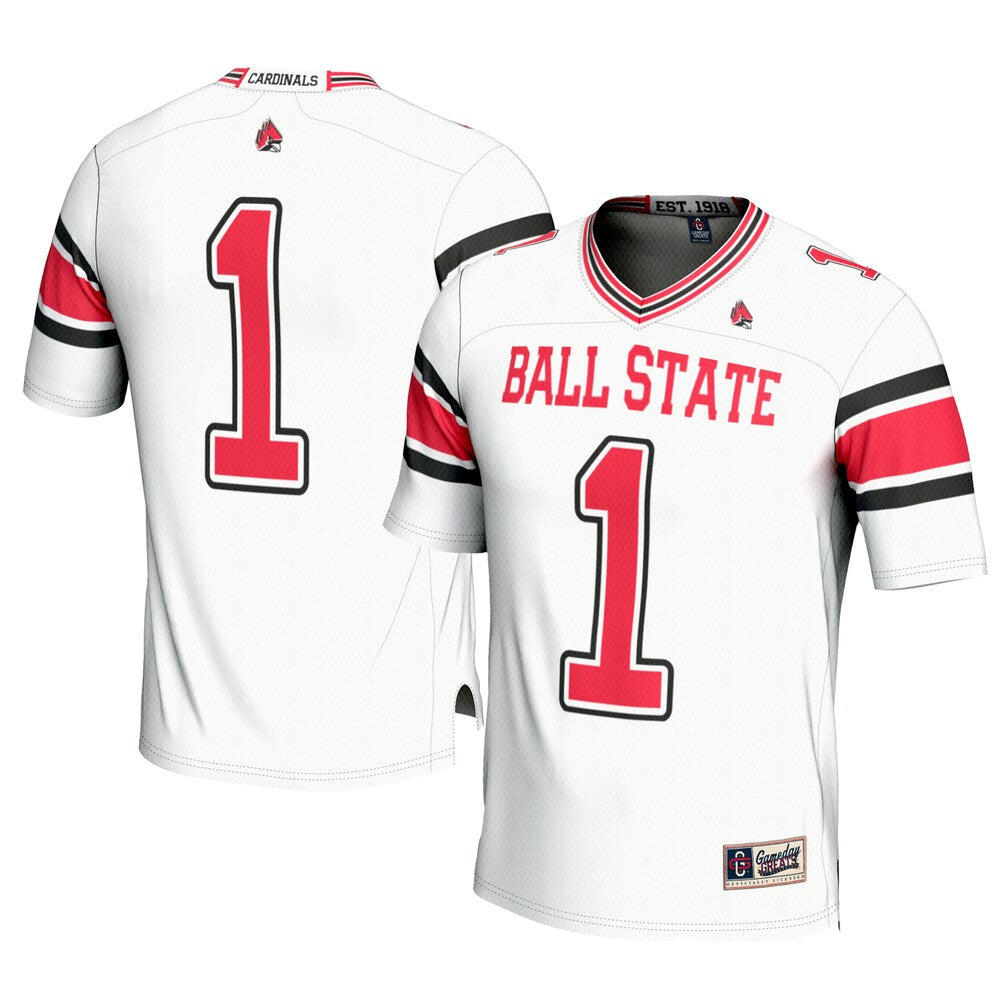 Ball State Cardinals Gameday Greats White Football Jersey product image