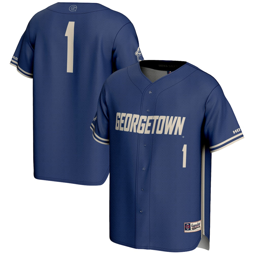 Georgetown Hoyas Lightweight Gameday Greats Navy Baseball Jersey product image