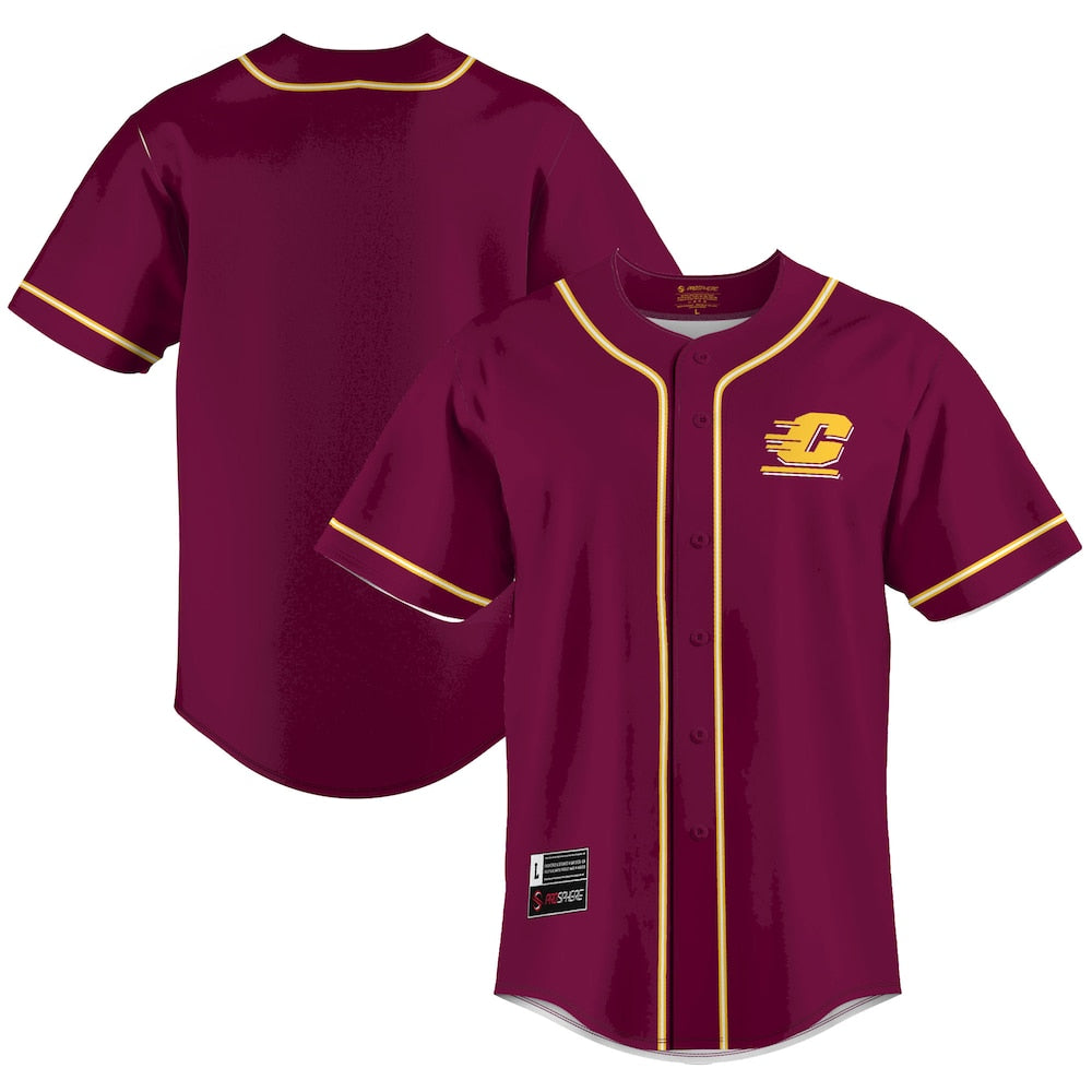 Central Michigan Chippewas Lightweight Gameday Greats Maroon Baseball Jersey product image