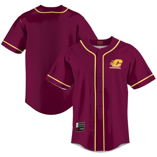 Central Michigan Chippewas Lightweight Gameday Greats Maroon Baseball Jersey product image