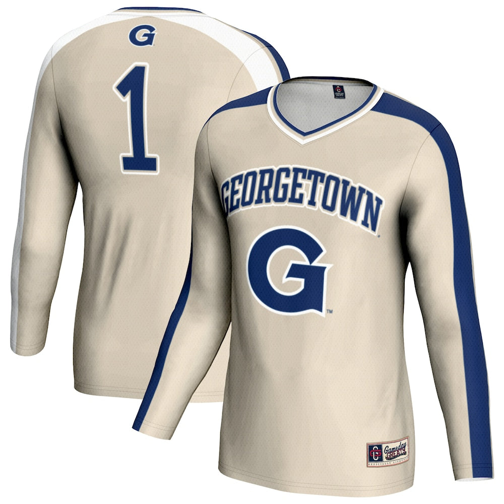 Georgetown Hoyas Lightweight Gameday Greats Gray Football Jersey product image