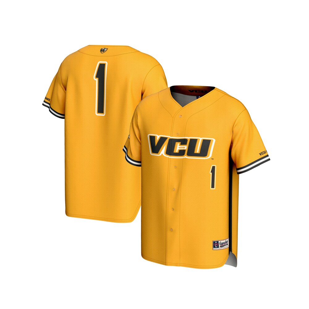 Vcu Rams Lightweight Gameday Greats Gold Baseball Jersey product image