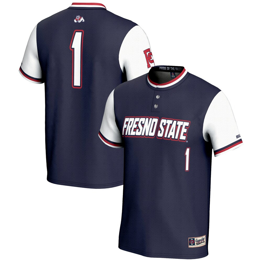 Fresno State Bulldogs Lightweight Gameday Greats Navy Football Jersey product image