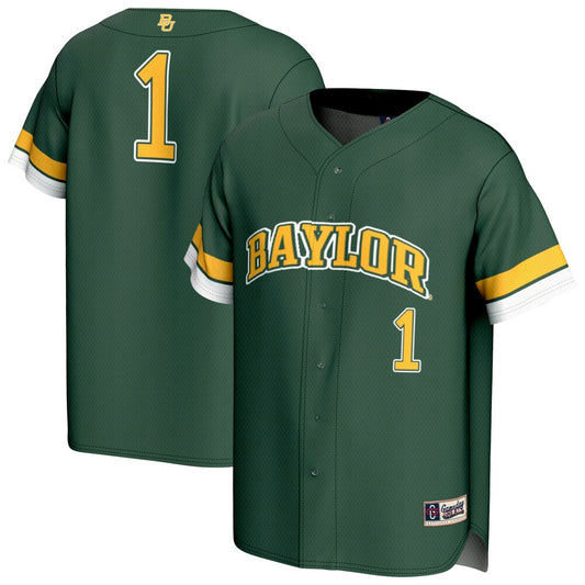 Baylor Bears Lightweight Gameday Greats Green Baseball Jersey product image