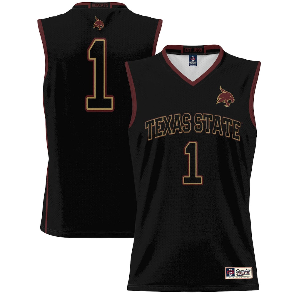 Texas State Bobcats Lightweight Gameday Greats Black Basketball Jersey product image