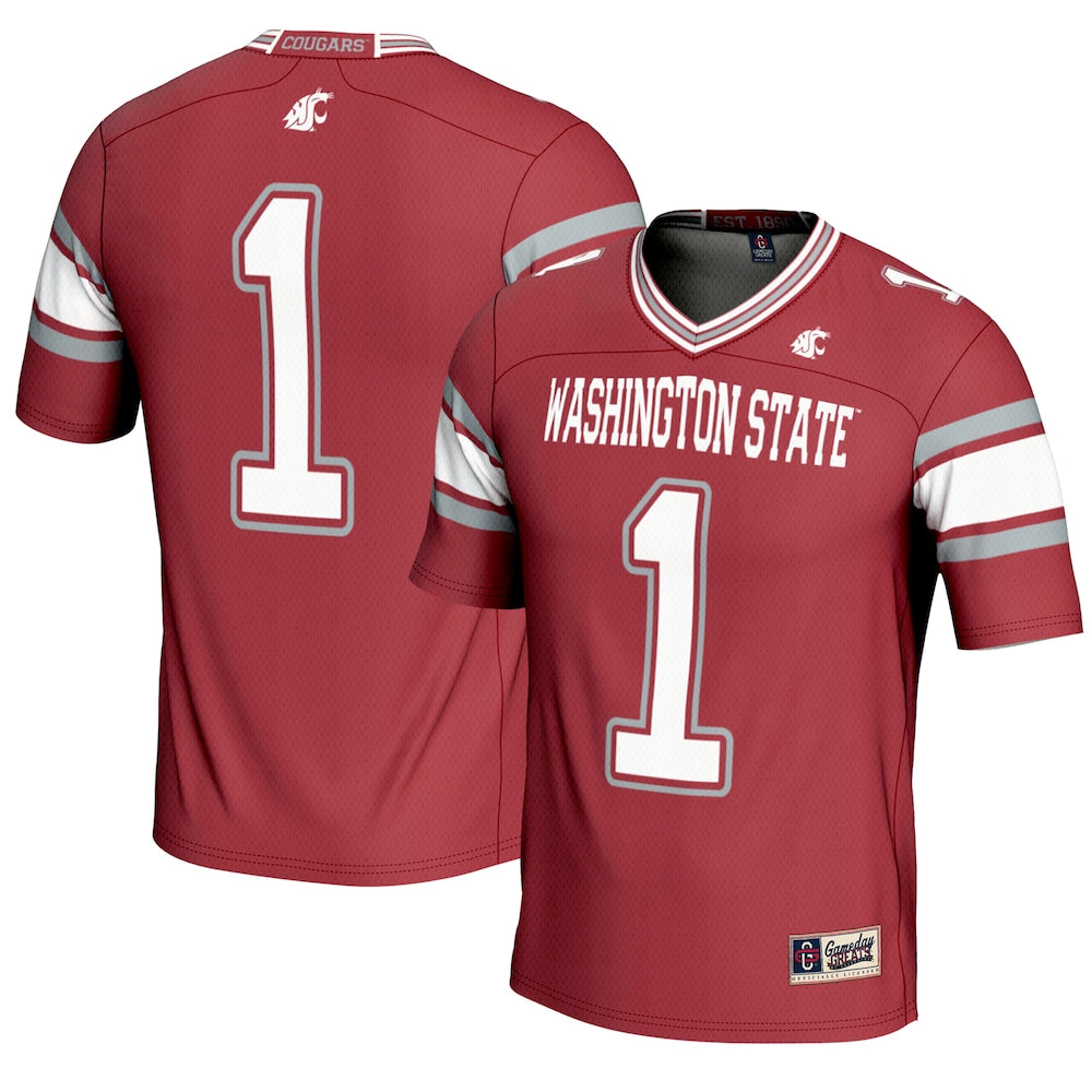 Washington State Cougars Gameday Greats Crimson Football Jersey product image