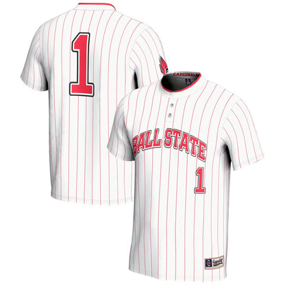 Ball State Cardinals Lightweight Gameday Greats White Football Jersey product image