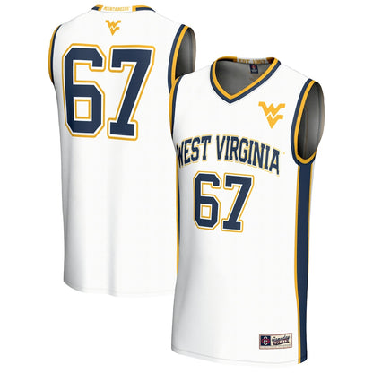 West Virginia Mountaineers Lightweight Gameday Greats White Basketball Jersey product image
