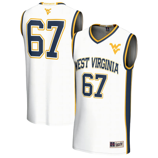 West Virginia Mountaineers Lightweight Gameday Greats White Basketball Jersey product image