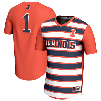 Illinois Fighting Illini Lightweight Gameday Greats Orange Soccer Jersey product image