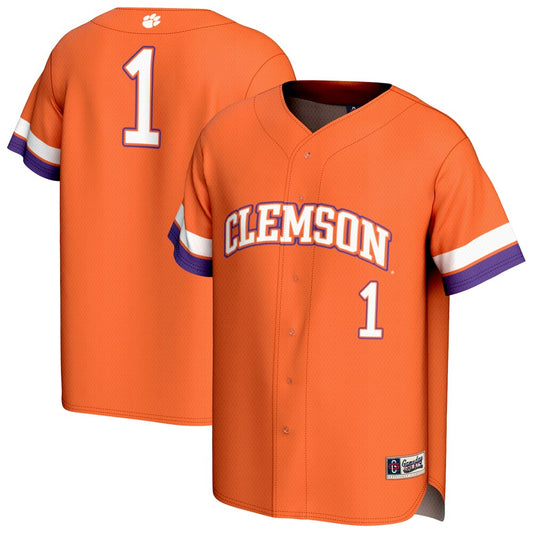 Clemson Tigers Lightweight Gameday Greats Orange Baseball Jersey product image