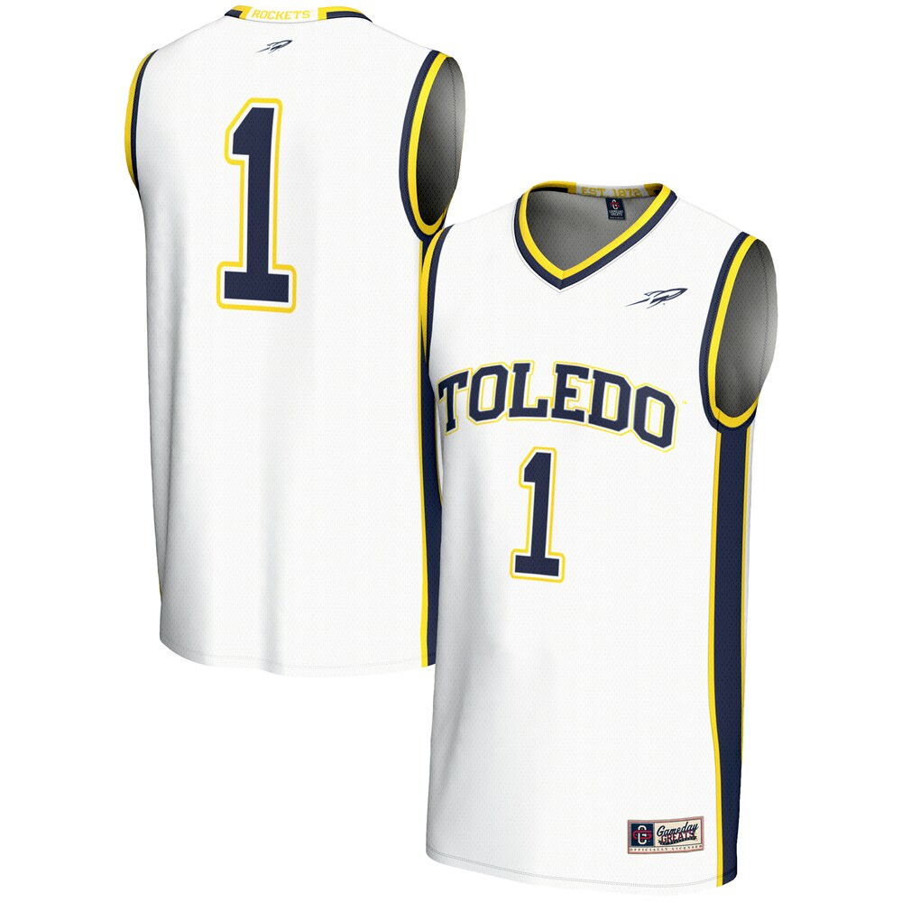 Toledo Rockets Lightweight Gameday Greats White Basketball Jersey product image