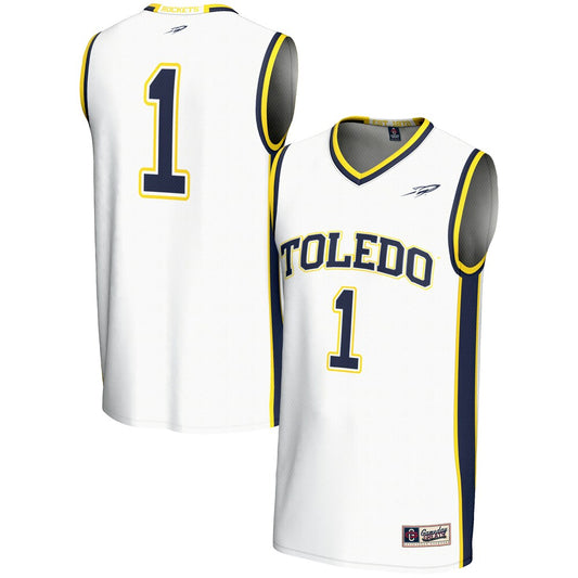 Toledo Rockets Lightweight Gameday Greats White Basketball Jersey product image