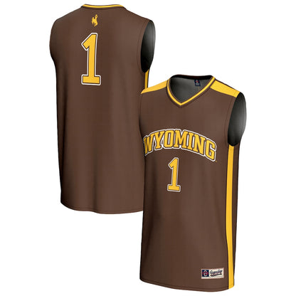 Wyoming Cowboys Lightweight Gameday Greats Brown Basketball Jersey product image