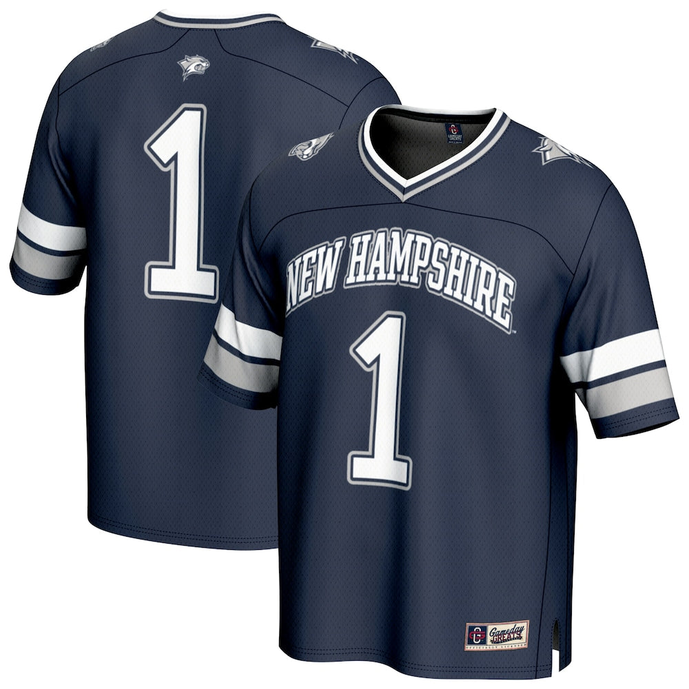 New Hampshire Wildcats Lightweight Gameday Greats Navy Football Jersey product image