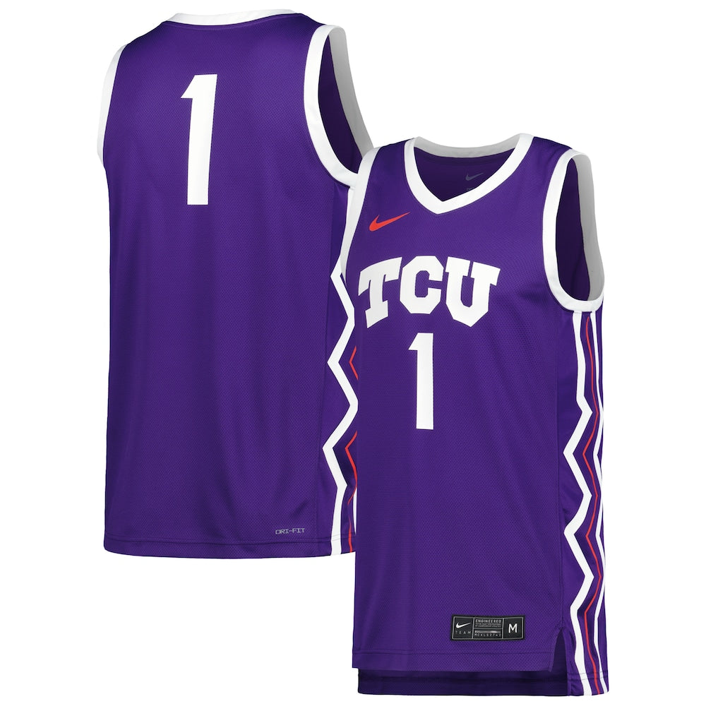 TCU Horned Frogs Replica Purple Basketball Jersey product image