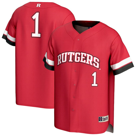 Rutgers Scarlet Knights Lightweight Gameday Greats Scarlet Baseball Jersey product image