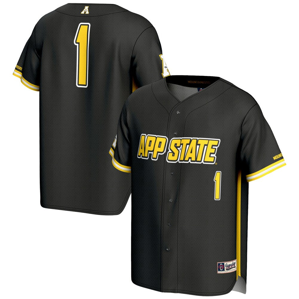 Appalachian State Mountaineers Lightweight Gameday Greats Black Baseball Jersey product image