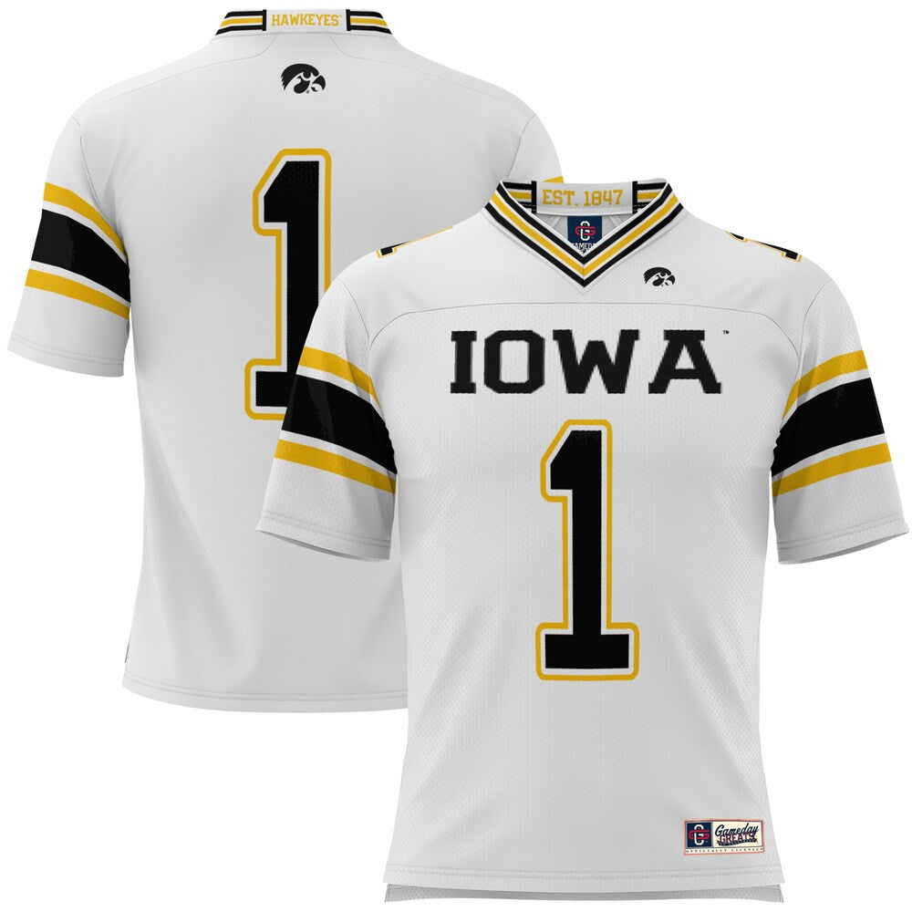 Iowa Hawkeyes Gameday Greats White Football Jersey product image