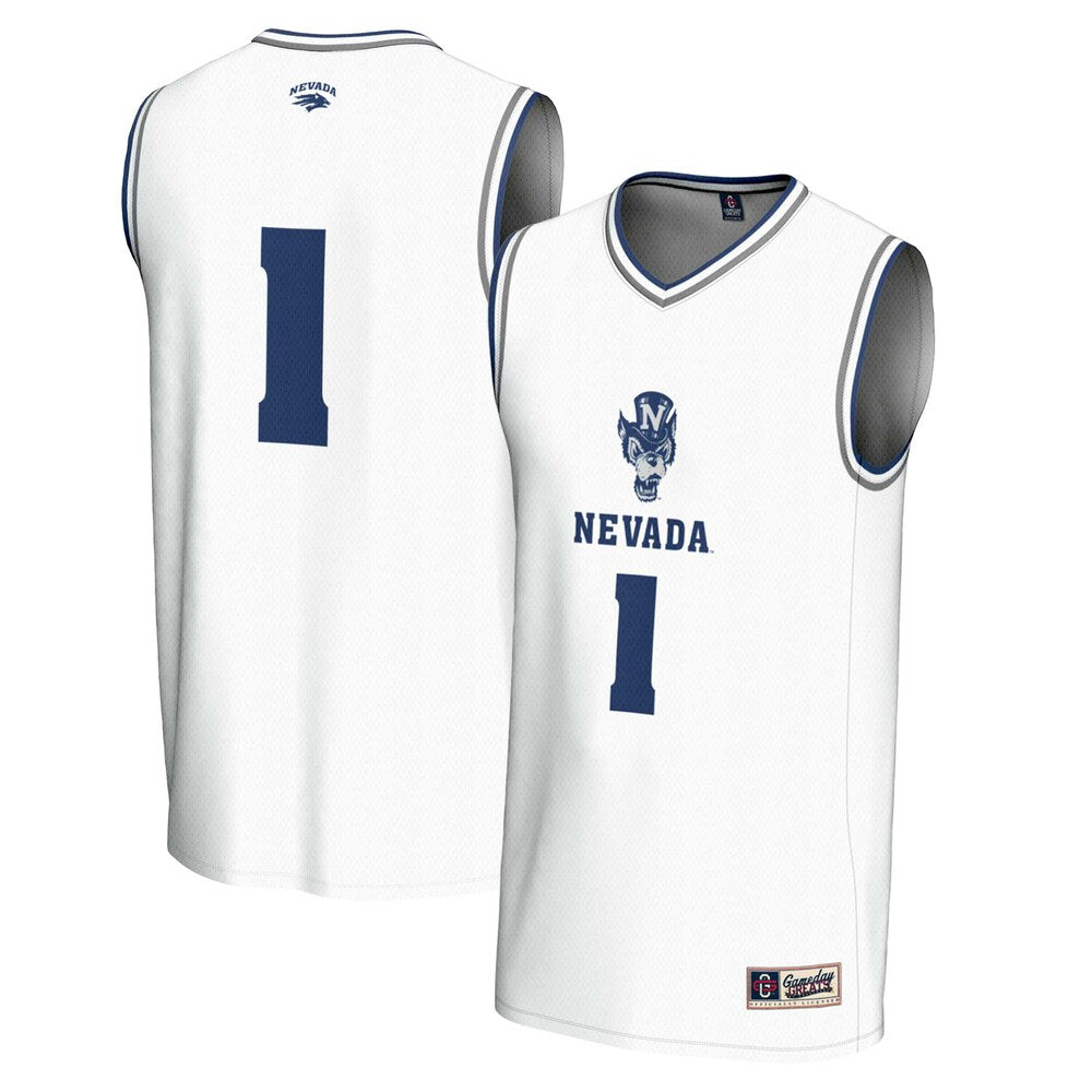 Nevada Wolf Pack Lightweight Gameday Greats White Basketball Jersey product image