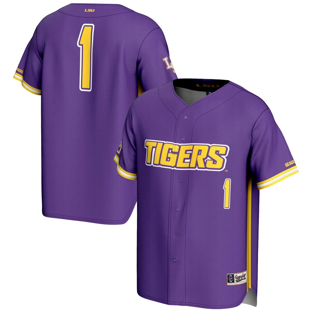 LSU Tigers Lightweight Gameday Greats Purple Baseball Jersey product image