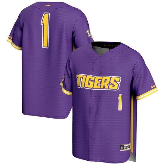 LSU Tigers Lightweight Gameday Greats Purple Baseball Jersey product image
