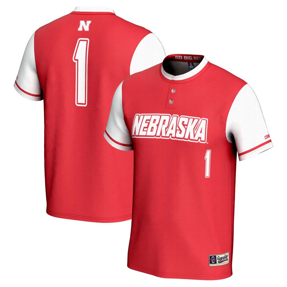 Nebraska Huskers Lightweight Gameday Greats Scarlet Football Jersey product image