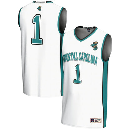 Coastal Carolina Chanticleers Gameday Greats White Basketball Jersey product image