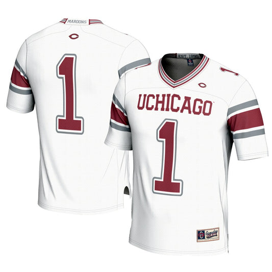 Uchicago Maroons Gameday Greats White Football Jersey product image