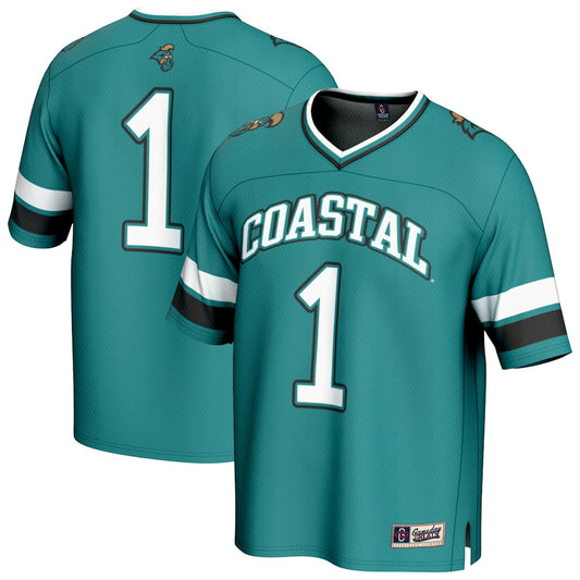 Coastal Carolina Chanticleers Lightweight Gameday Greats Teal Football Jersey product image