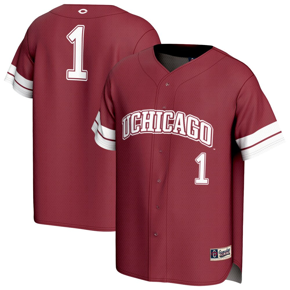 Uchicago Maroons Lightweight Gameday Greats Maroon Baseball Jersey product image