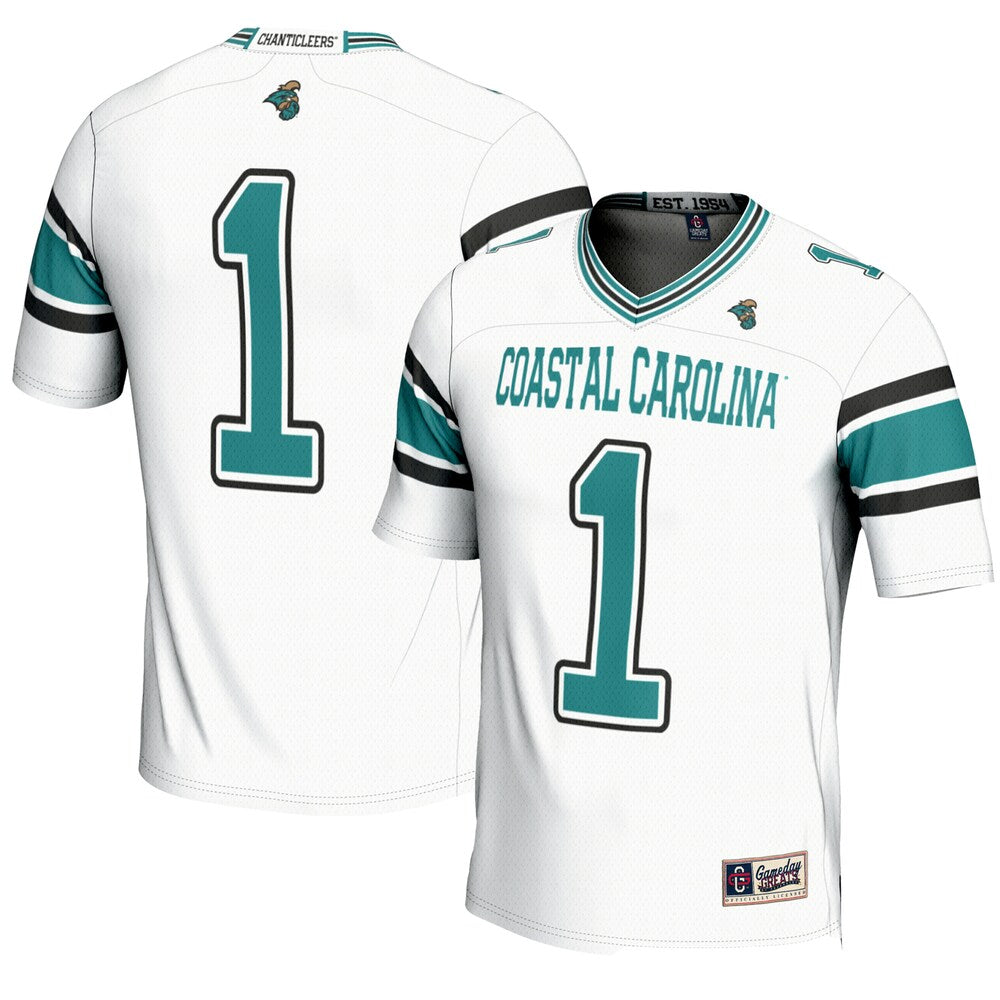 Coastal Carolina Chanticleers Gameday Greats White Football Jersey product image