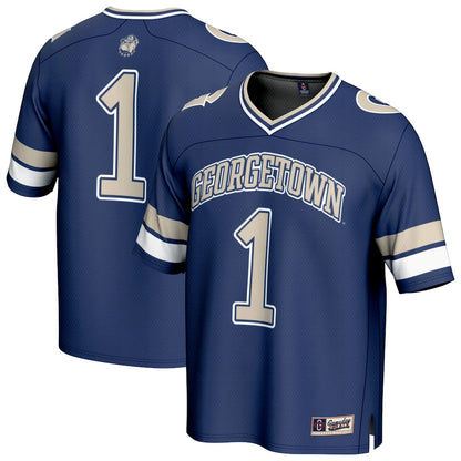 Georgetown Hoyas Lightweight Gameday Greats Navy Football Jersey product image