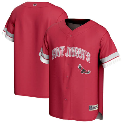 Saint Joseph's Hawks Gameday Greats Crimson Baseball Jersey product image