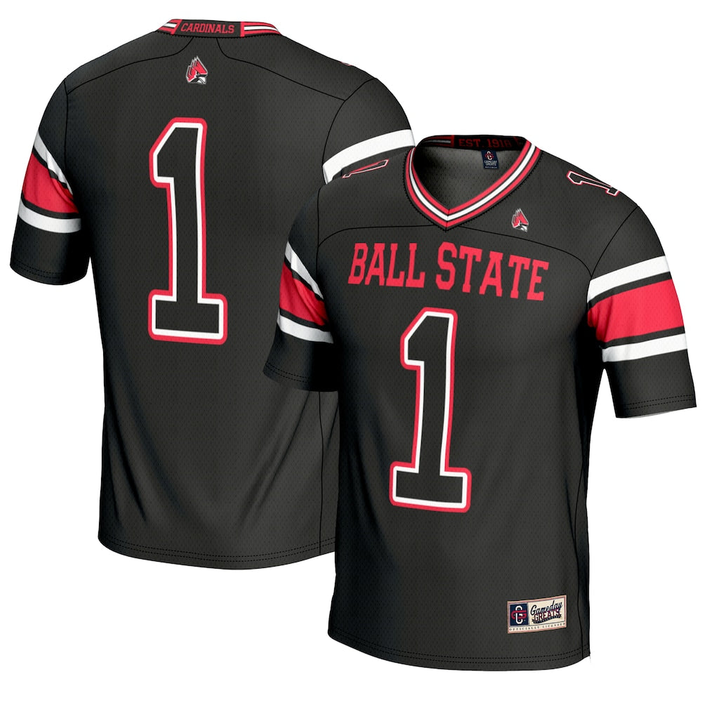 Ball State Cardinals Gameday Greats Black Football Jersey product image
