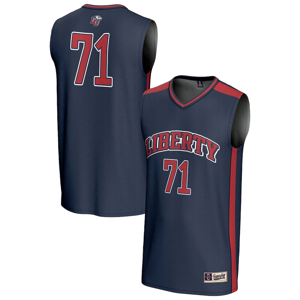 Liberty Flames Lightweight Gameday Greats Navy Basketball Jersey product image