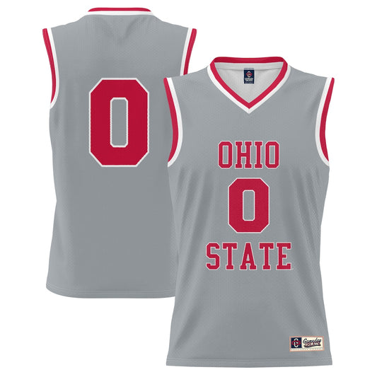 Ohio State Buckeyes Lightweight Gameday Greats Gray Basketball Jersey product image
