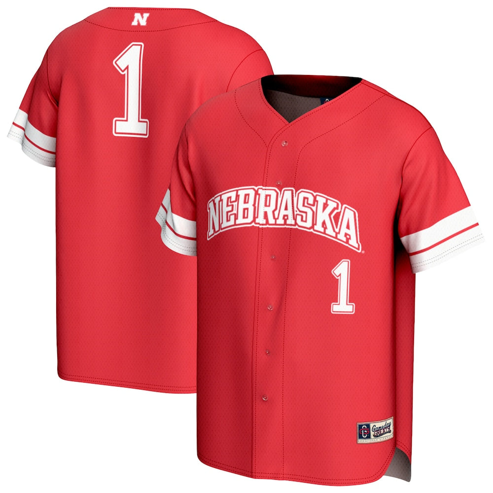 Nebraska Huskers Lightweight Gameday Greats Scarlet Baseball Jersey product image