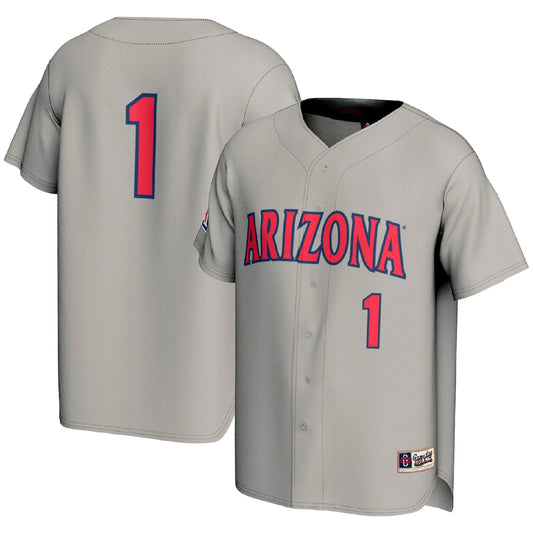 Arizona Wildcats Lightweight Gameday Greats Gray Baseball Jersey product image
