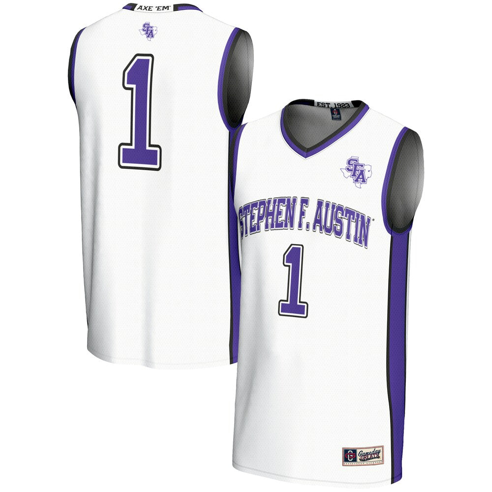 Stephen F Austin Lumberjacks Gameday Greats White Basketball Jersey product image