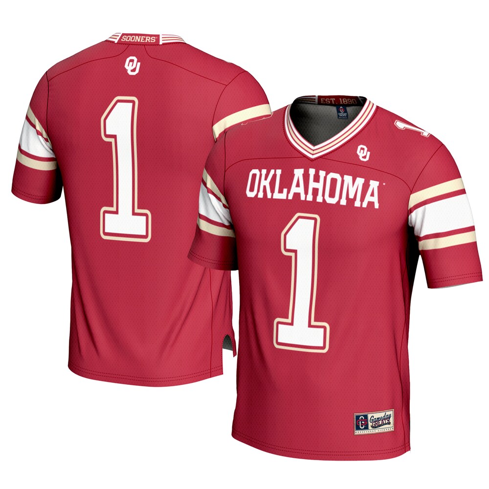 Oklahoma Sooners Gameday Greats Crimson Football Jersey product image