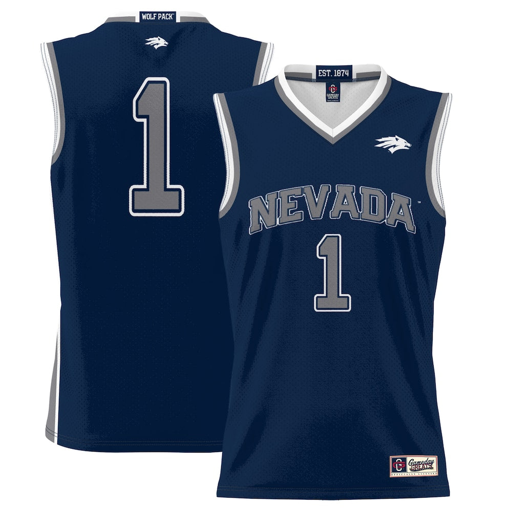 Nevada Wolf Pack Lightweight Gameday Greats Navy Basketball Jersey product image