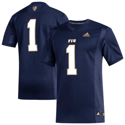 Fiu Panthers #1 Replica Navy Football Jersey product image